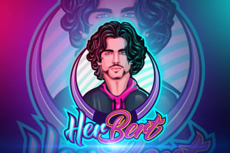 design attractive custom mascot, cartoon, logo design