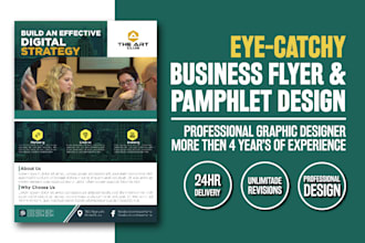 design eye catching flyers, posters, and pamphlets designs