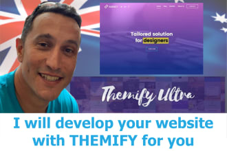 develop your responsive, SEO optimized website with themify