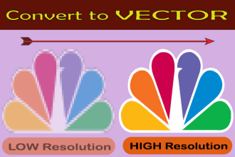 vector tracing or convert any image, logo, or sketch to vector digital art