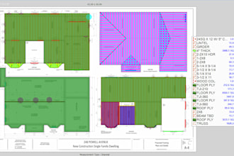 estimate lumber and metal framing costs with planswift