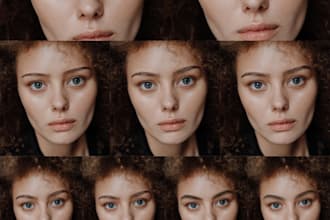 do photo retouch, edit your eyebrows, thinner, thicker