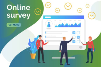 conduct your online survey with up to 500 real respondents