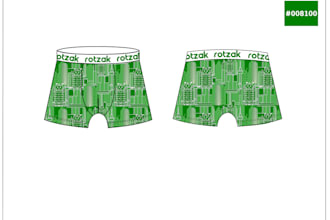 create tech packs of custom boxer brief for you