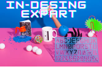 do any adobe indesign project