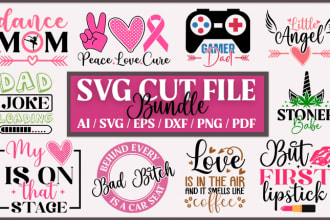 do creative, svg, cut files, pdf, png, bundle design