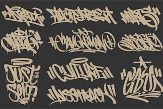create a digital graffiti style with your name or text