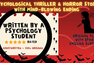 ghostwrite psychological thriller and horror story