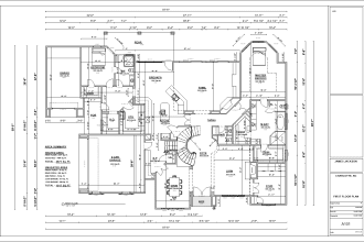 do architectural drawing, blueprint and redraw 2d floor plan