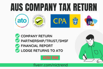 prepare and lodge australian company trust partnership smsf tax returns