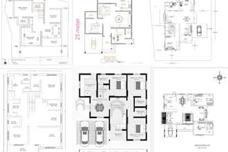 give you different readymade residential 2d plans