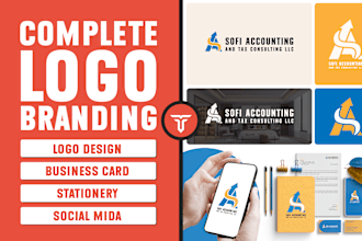 do complete logo branding with a brand book
