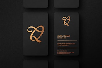do modern, luxury and elegant business card design