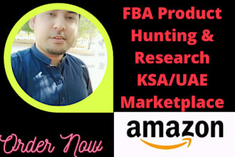 do fba product hunting and research in ksa and uae