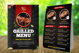 do all kind of restaurant digital menu food and bar menu design
