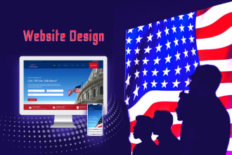 design political campaign website or election website
