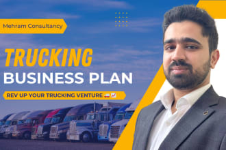 write a stellar trucking company business plan