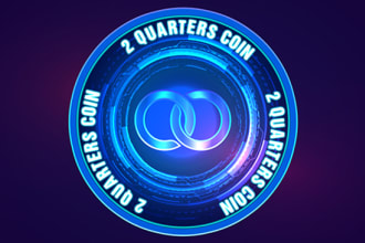 design crypto currency coin, token, app icon and logo