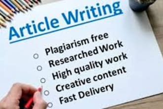 write articles and educational content