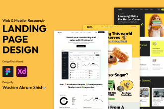 crafting website  landing page design using figma