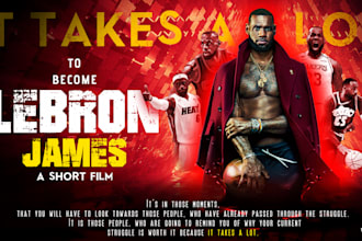 create professional video thumbnails, poster, flyers, banner