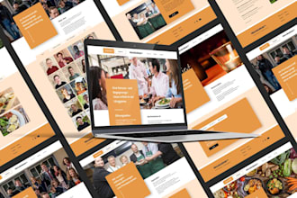 design a professional beautiful website mockup