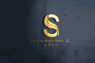 do notary business logo design with branding kit