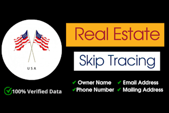 do skip tracing for US real estate properties