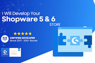 develop a custom shopware 6 plugin or extension for your store