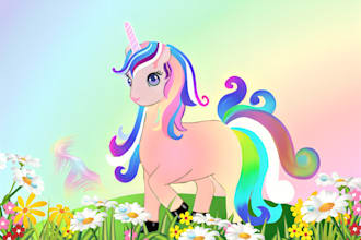 create beautiful childrens book pictures and covers for you