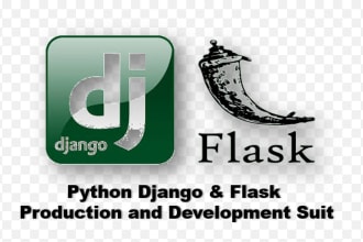 develop your backend in flask or django