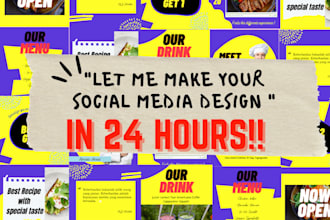 design creative social media posts in 24 hours