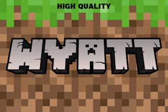 design your custom minecraft logo