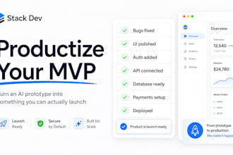 fix your vibe coded app and build it into an mvp