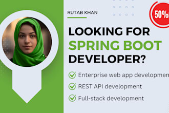 be your java spring boot developer