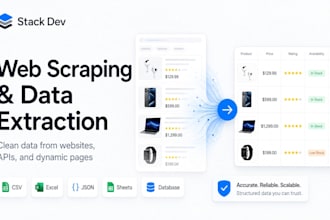 do web scraping and data extraction