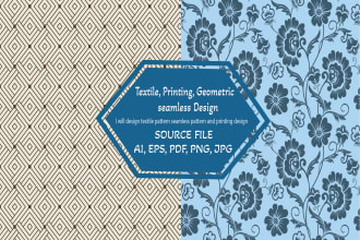 design textile pattern seamless pattern and printing design