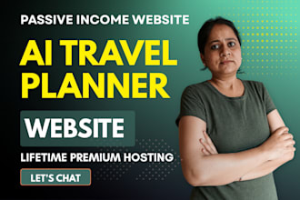 build an ai travel trip planner website for passive income