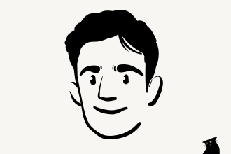 draw a notion style illustration or user pic