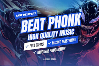 produce exclusive phonk, drift, chill, hard phonk type beat