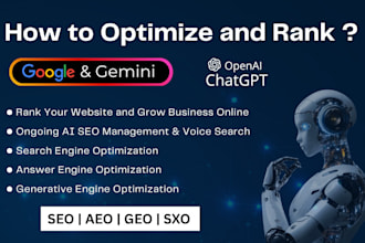 be your ai SEO expert to improve ranking and visibility on google and ai search