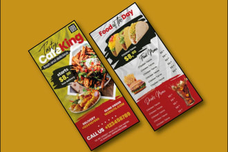 create restaurant menu recipe card for you