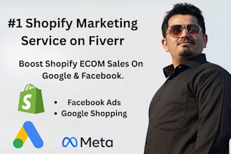 do shopify store marketing on google shopping, facebook ads