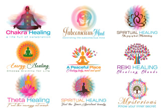 design healing holistic energetic sacred and mystical logo