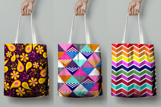 create design for tote bags, paper bags and many more