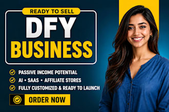 build a custom done for you website and ready to sell website for passive income