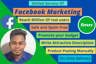 promote your gadget worldwide to active audience by facebook marketing