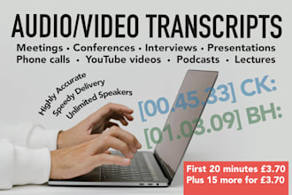 transcribe audio and video