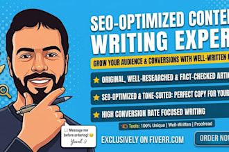 write SEO optimized content for your website