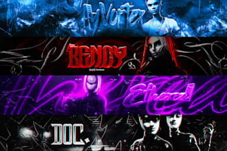 design 3d youtube fortnite banner and logo